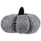 Northlight; 7.5" Gray Knitted Fall Harvest Tabletop Pumpkin; Category:Decor Pumpkins; Image:5